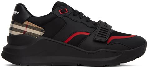 burberry sneakers velcro black|all black Burberry sneakers.